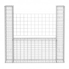 Coș Gabion în formă de U din oțel 160 x 20 x 150 cm - Img 4