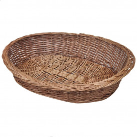 Coș pentru câini/animale de companie din salcie naturală 90 cm - Img 1