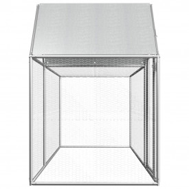 Coteț de găini, 3 x 1 x 1,5 m, oțel galvanizat - Img 3