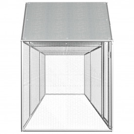 Coteț de găini, 5 x 1 x 1,5 m, oțel galvanizat - Img 3