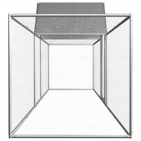 Coteț de găini, 5 x 1 x 1,5 m, oțel galvanizat - Img 3