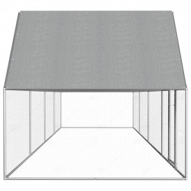 Coteț de găini, 8 x 2 x 2 m, oțel galvanizat - Img 3