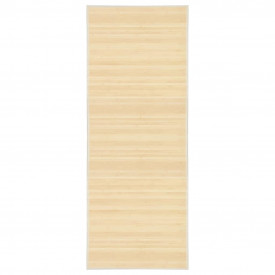 Covor din bambus, natural, 80 x 200 cm