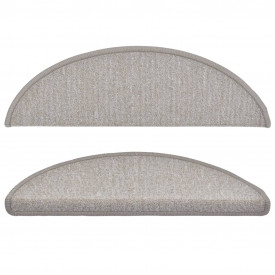 Covorașe de scări, 15 buc, gri taupe, 56 x 17 x 3 cm - Img 3