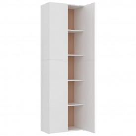 Dulap de birou, alb, 60x32x190 cm, PAL - Img 5