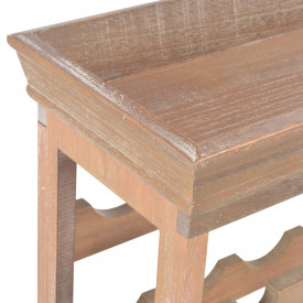 Dulap de vinuri, 70x22,5x70,5 cm, MDF, maro - Img 5