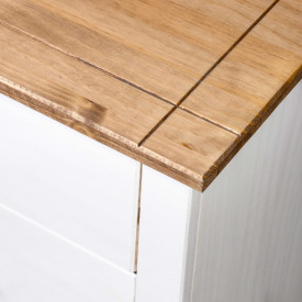 Dulap lateral, alb, 80 x 40 x 73 cm, gama pin de Panama - Img 5