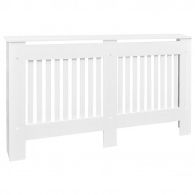 Dulap mască calorifer radiator din MDF 152 cm, alb - Img 2