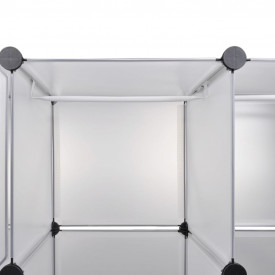 Dulap modular cu 18 compartimente alb 37 x 146 x 180,5 cm - Img 5