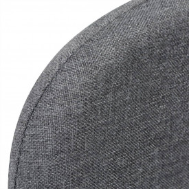 Fotoliu extensibil textil 59,5 x 72 x 72,5 cm, gri deschis - Img 5