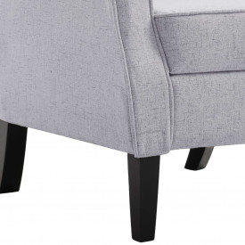 Fotoliu, gri deschis, material textil - Img 7