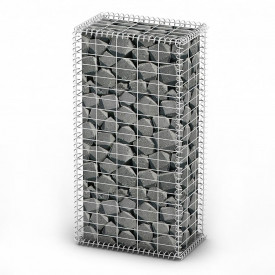 Gabion cu capace din sârmă galvanizată 100 x 50 x 30 cm