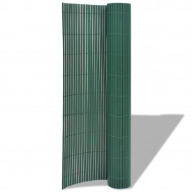 Gard de grădină, cu două fețe, 90 x 500 cm, verde - Img 2