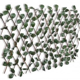 Gard extensibil din salcie cu frunze artificiale 5 buc - Img 3