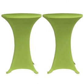 Husă elastică pentru masă, 4 buc., verde, 70 cm - Img 3