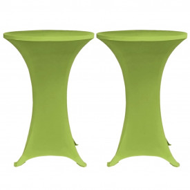 Husă elastică pentru masă, 60 cm, verde, 2 buc. - Img 2