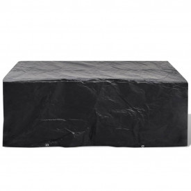 Husă mobilier de grădină set 8 persoane poliratan 200 x 160 x 70 cm - Img 5
