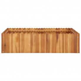 Jardinieră de grădină, 100 x 100 x 25 cm, lemn masiv de acacia - Img 2