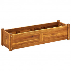 Jardinieră de grădină din lemn de acacia 100 x 30 x 25 cm