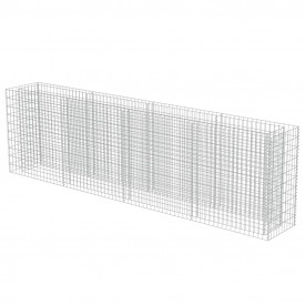 Jardinieră gabion din oțel galvanizat, 360 x 50 x 100 cm - Img 3