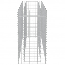 Jardinieră gabion, oțel galvanizat, 180 x 50 x 100 cm - Img 6