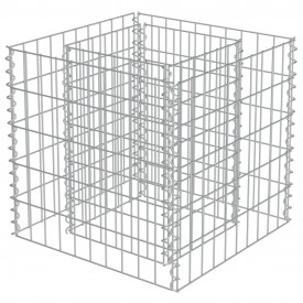 Jardinieră gabion, oțel galvanizat, 50 x 50 x 50 cm - Img 3
