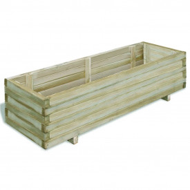 Ladă dreptunghiulară din lemn pentru răsaduri  120 x 40 x 30 cm