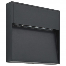 Lămpi de perete LED de exterior, 2 buc., negru, 3 W, pătrat - Img 3