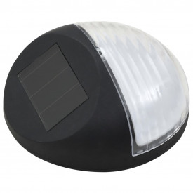 Lămpi solare de exterior, 24 buc., negru, rotund, LED - Img 3