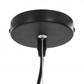 Lustre, 2 buc., negru și auriu, 50 cm, semisferic, E27 - Img 9
