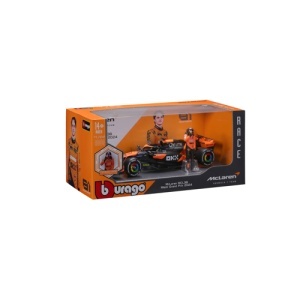 Macheta Bburago 1:24 Formula-Cu Figura-Mclaren Mcl38 #81 Oscar Piastri Bb28040/81 - Img 4