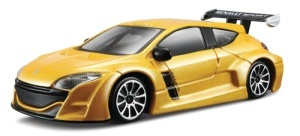 Macheta Bburago 1/43 Street Fire Blister Renault Megane Galben Metalic Bb30001-30216