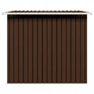 Magazie-de-gradina-maro-metal