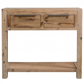 Masă consolă, 82 x 33 x 73 cm, lemn masiv de acacia - Img 2