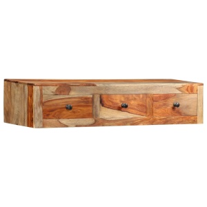 Masă consolă de perete, 100x25x20 cm, lemn masiv de sheesham - Img 3