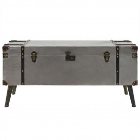 Masă de cafea, MDF și aluminiu, 102x51x47,5 cm - Img 2
