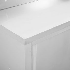 Masă de lucru cu uși glisante, 100x50x95 cm, oțel inoxidabil