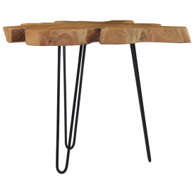 Măsuță de cafea, (60-70) x 45 cm, lemn de tec - Img 11