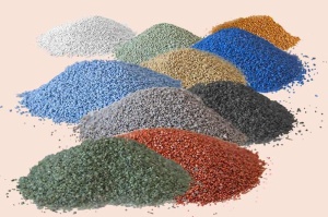 Nisip decorativ colorat paletar