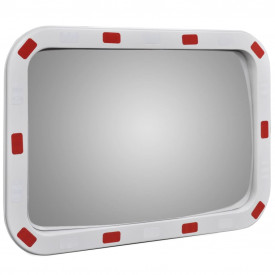 Oglindă rutieră dreptunghiulară convexă cu reflectoare 40 x 60 cm - Img 3