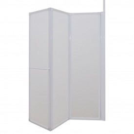 Panou separeu pentru baie 70 x 120 x 140 cm Formă L Pliabil în 4 - Img 4