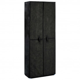 Pantofar, negru, 60 x 30 x 166 cm, material textil - Img 2