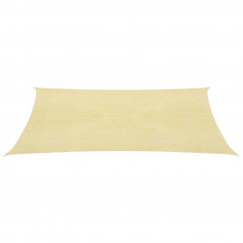 Pânză parasolar dreptunghiulară, HDPE, 2 x 4 m, Bej
