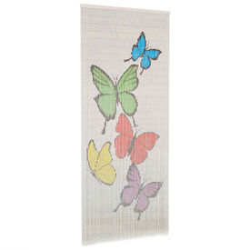 Perdea de ușă pentru insecte, 90 x 200 cm, bambus