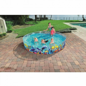 Piscina pentru copii Bestway Fill n Fun. 244 cm x 46 cm Multicolor - Img 3