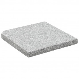 Placă de greutate umbrelă, gri, 25 kg, granit, pătrat - Img 2