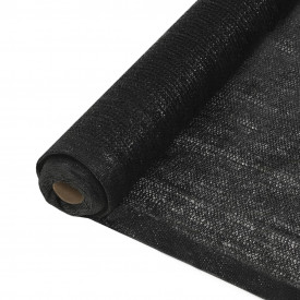 Plasă protecție vizuală, negru, 1,5 x 10 m, HDPE