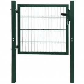 Poartă 2D pentru gard (simplă) 106 x 130 cm, verde