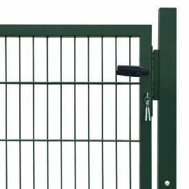 Poartă 2D pentru gard (simplă) 106 x 130 cm, verde - Img 4