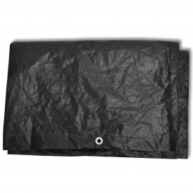 Prelată mobilier exterior din poliratan cu 10 inele 300 x 140cm - Img 4